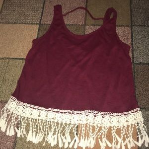 Maroon tank top